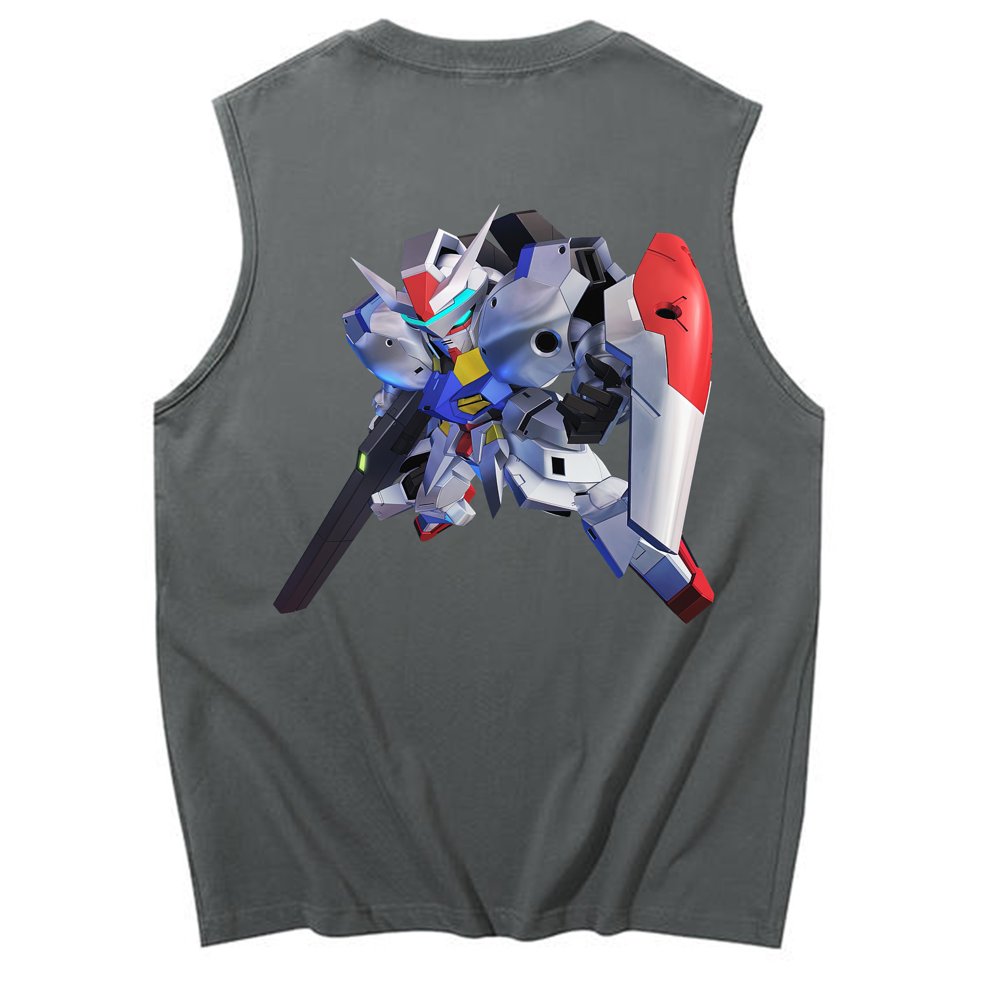 （画像用） 機動戦士ガンダム Mobile Suit Gundam コットン100％タンクトップ（背面プリント）